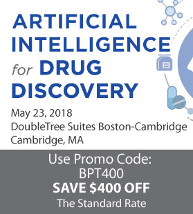 Artificial Intelligence for Drug Discovery -- May 23, 2018, Cambridge, MA USA