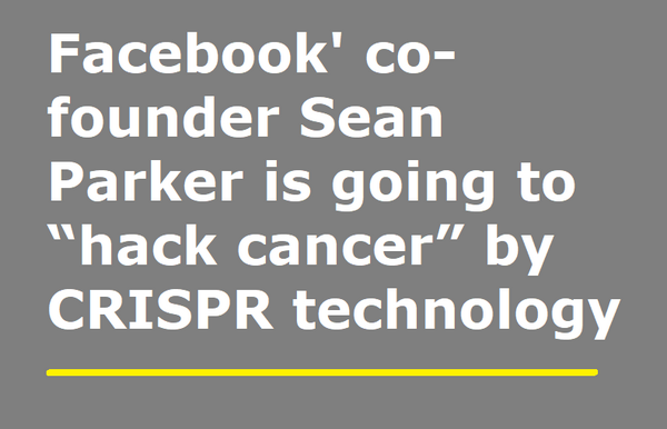 Facebook and Napster founder Sean Parker …