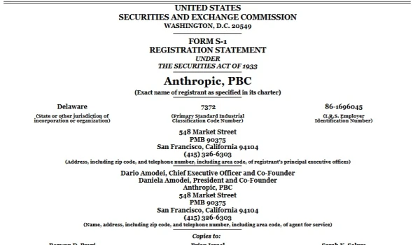 Anthropic Files for IPO: S-1 Shows 9 …