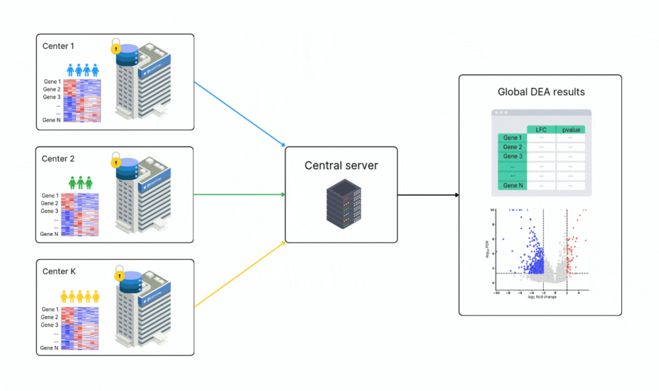 FedPyDESeq2 – a federated framework for bulk RNA-seq differential expression analysis FedPyDESeq2 – a federated framework for bulk RNA-seq differential expression analysis