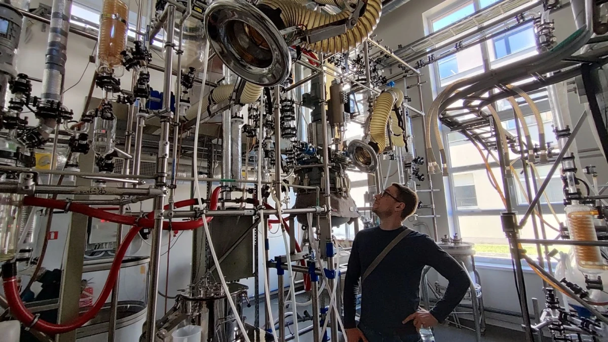 Andrii Buvailo, visiting Latvian Institute of Organic Synthesis