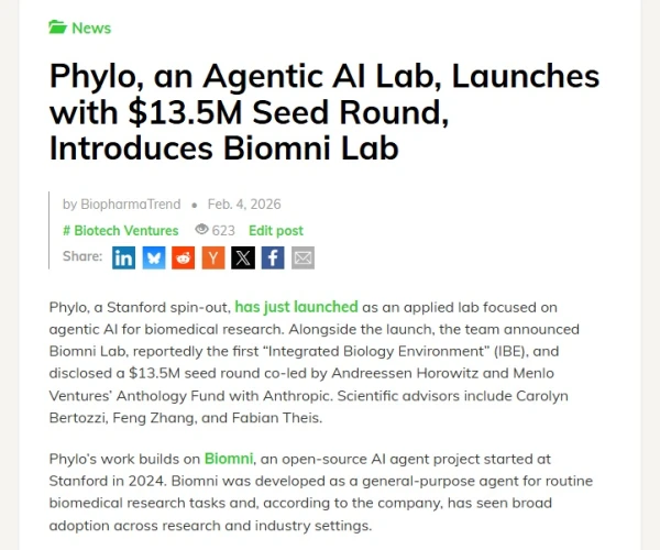 BiopharmaTrend solutions: News Features